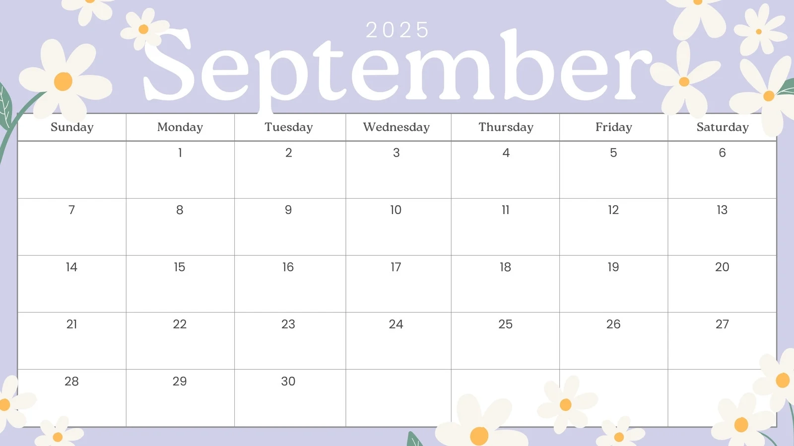 Free Printable September 2025 Calendar Templates Canva Free Printable September 2025 Calendar Templates Canva