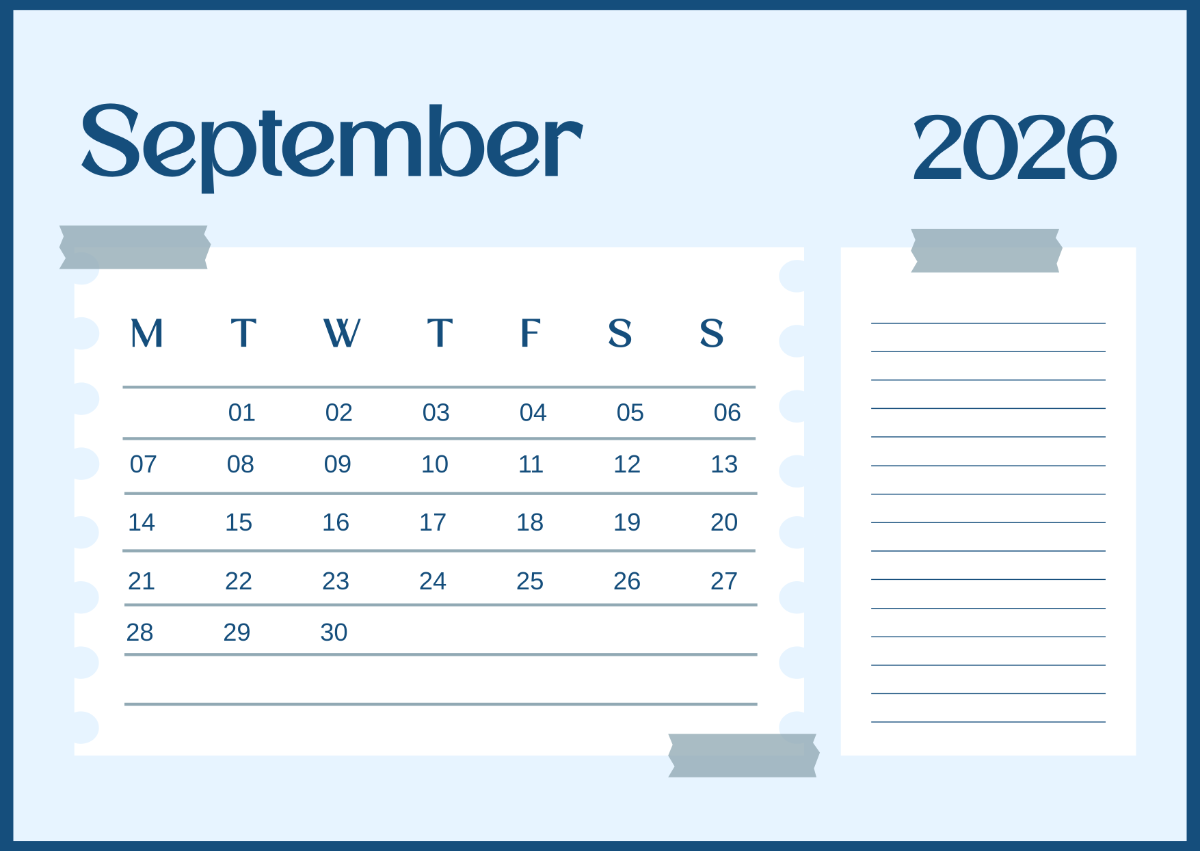 Free Printable September 2026 Calendar Template To Edit Online Free Printable September 2026 Calendar Template To Edit Online