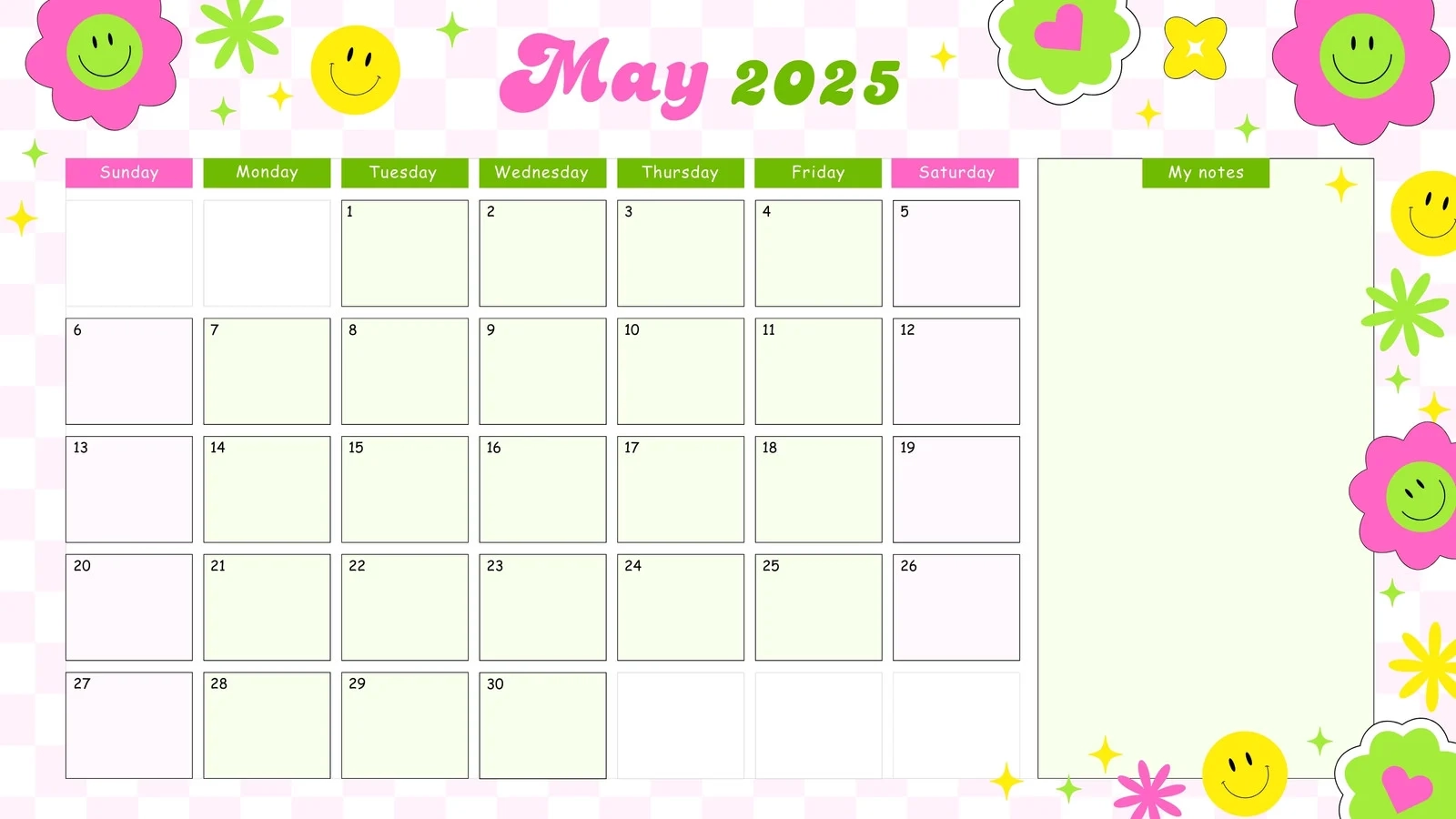 Free To Edit And Print May 2025 Calendar Templates Canva