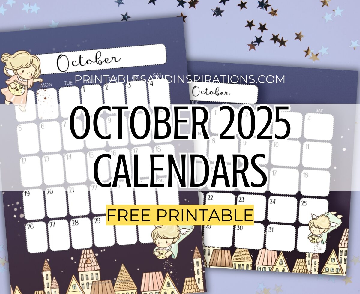 Get Your Free October 2025 Calendar Free Printable Printables And Inspirations Get Your Free October 2025 Calendar Free Printable Printables And Inspirations