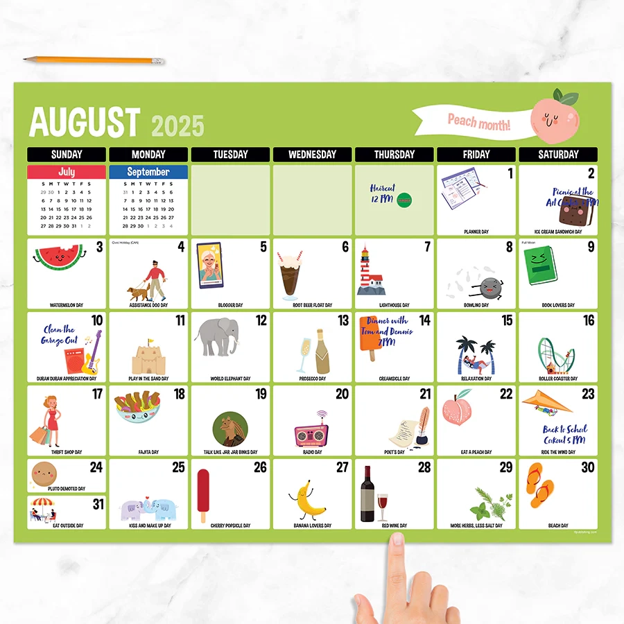 July 2025 June 2026 Every Day s A Holiday Large Desk Pad Monthly Blo TF Publishing Calendars Planners Journals Stationery