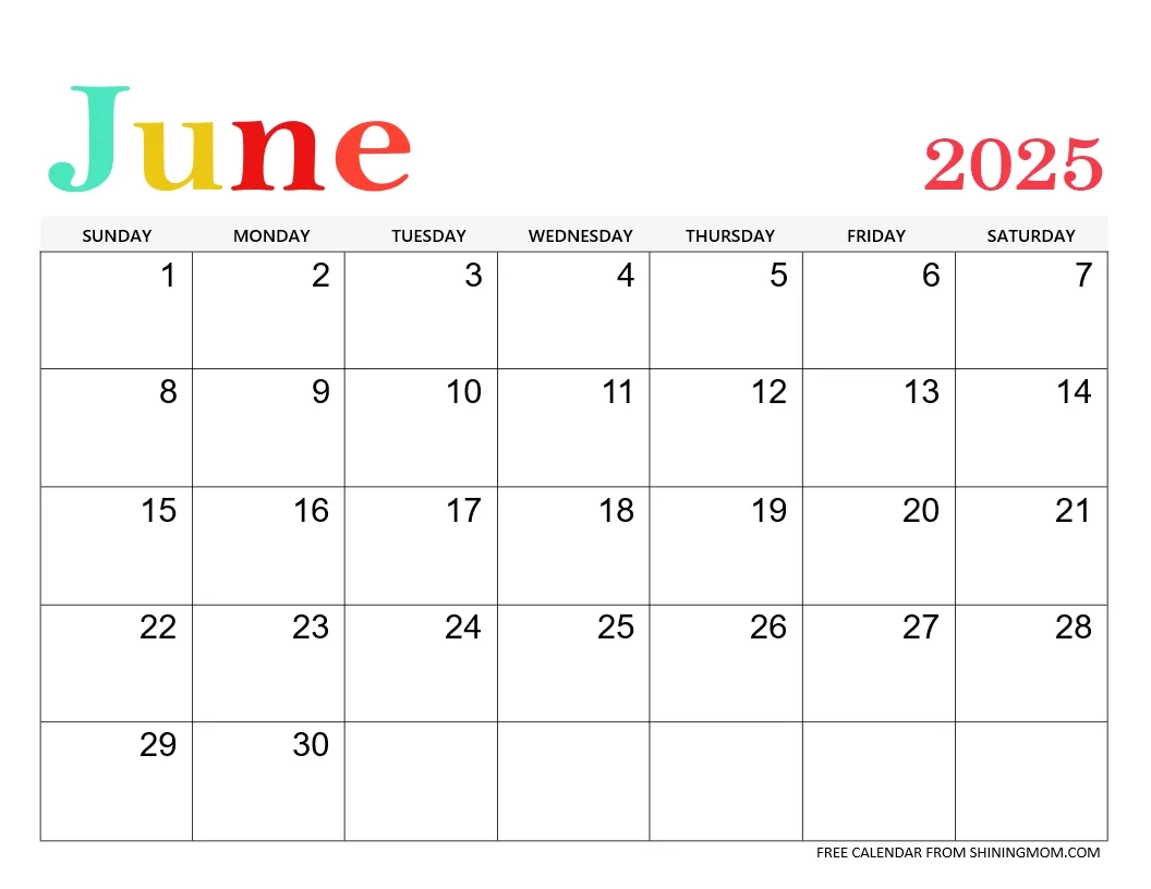June 2025 Calendar 55 Best Free Printable Templates June 2025 Calendar 55 Best Free Printable Templates
