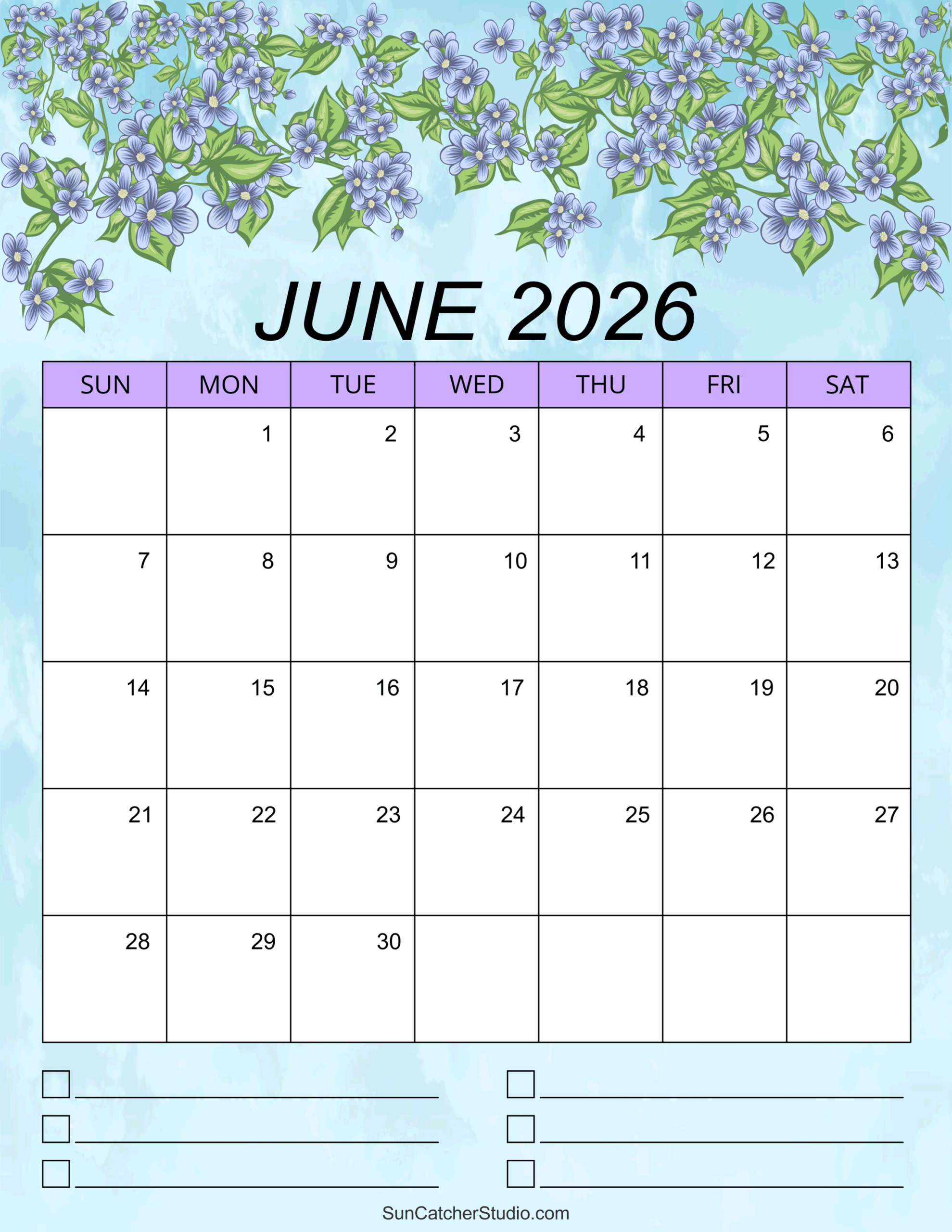 Blank Calendar For June 2026 Pdf Blank Calendar For June 2026 Pdf
