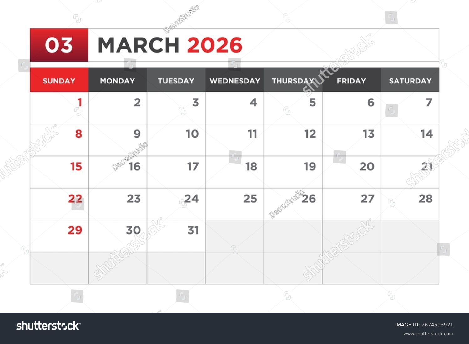 March 2026 Calendar Design Printable March Stock Vector Royalty Free 2674593921 Shutterstock March 2026 Calendar Design Printable March Stock Vector Royalty Free 2674593921 Shutterstock