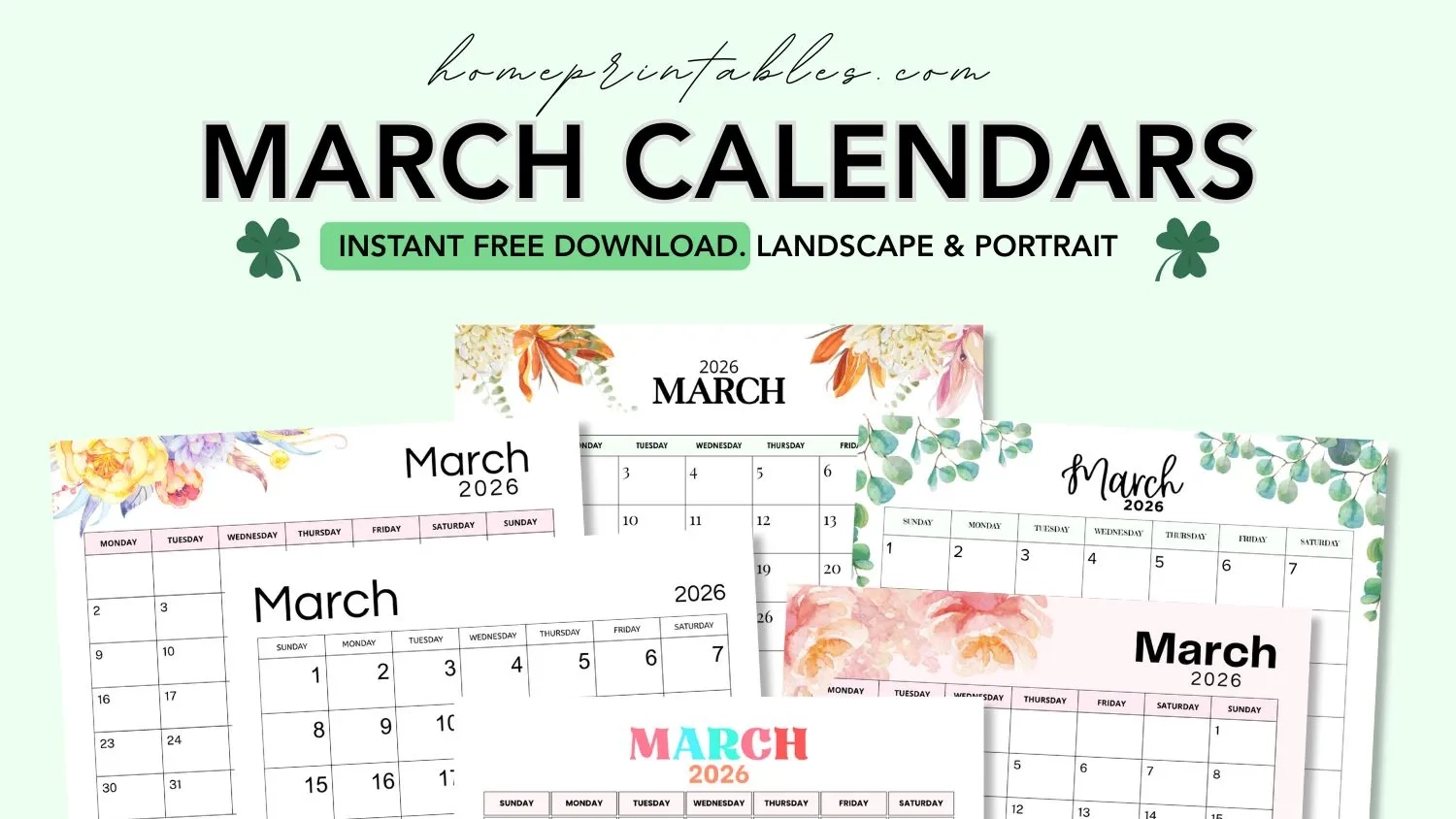 Printable Calendar March 2026 Template Printable Calendar March 2026 Template
