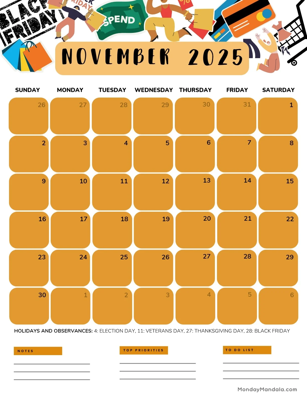 November 2025 Calendar 52 Free PDF Printables November 2025 Calendar 52 Free PDF Printables