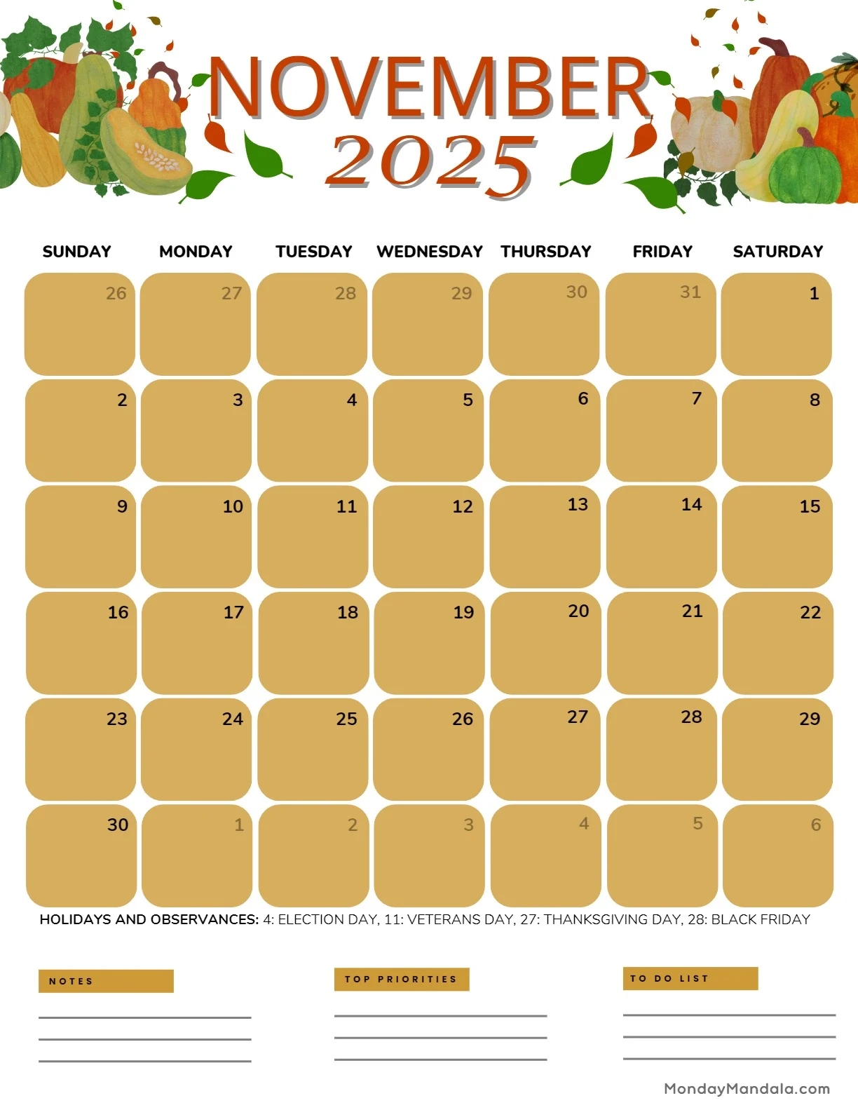 November 2025 Calendar 52 Free PDF Printables November 2025 Calendar 52 Free PDF Printables