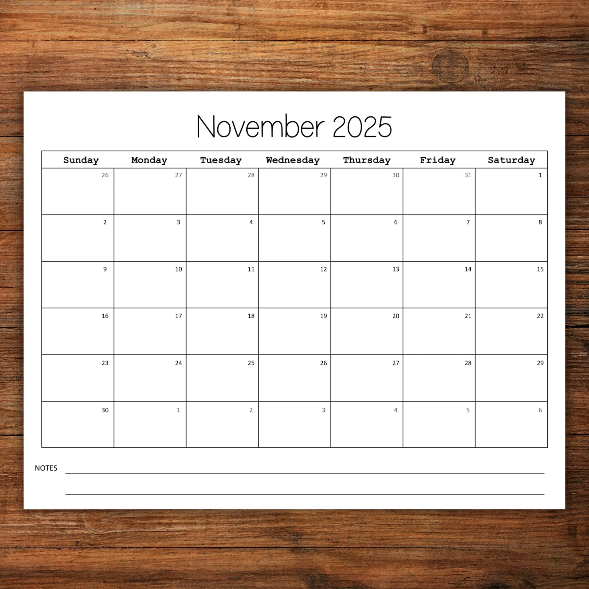 November 2025 Calendar Printable Monthly Calendar Template Minimal Designs By Blue Star November 2025 Calendar Printable Monthly Calendar Template Minimal Designs By Blue Star
