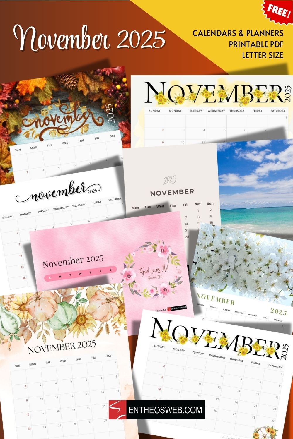 November 2025 Calendar Printables EntheosWeb November 2025 Calendar Printables EntheosWeb