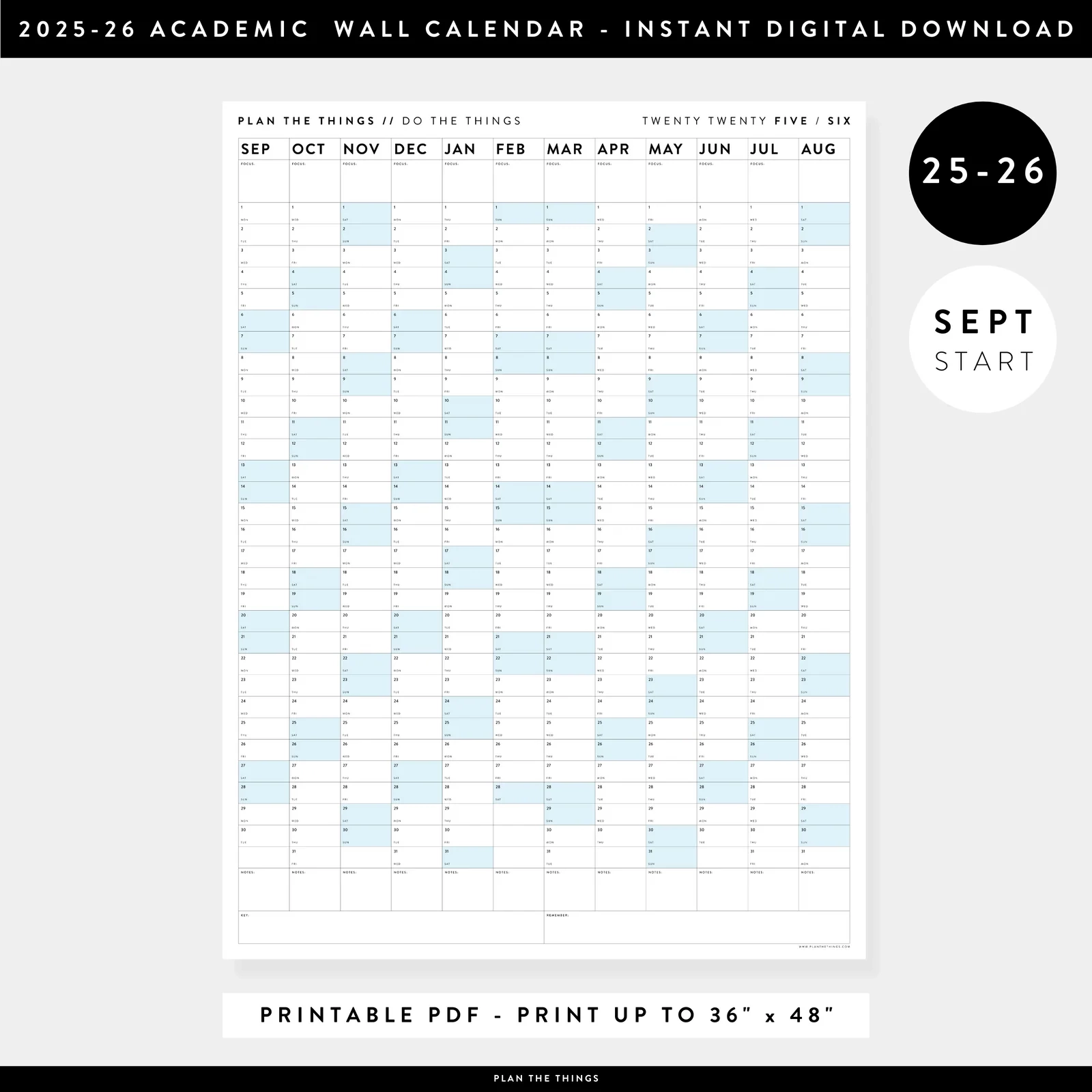 September 2026 Blank Calendar Template