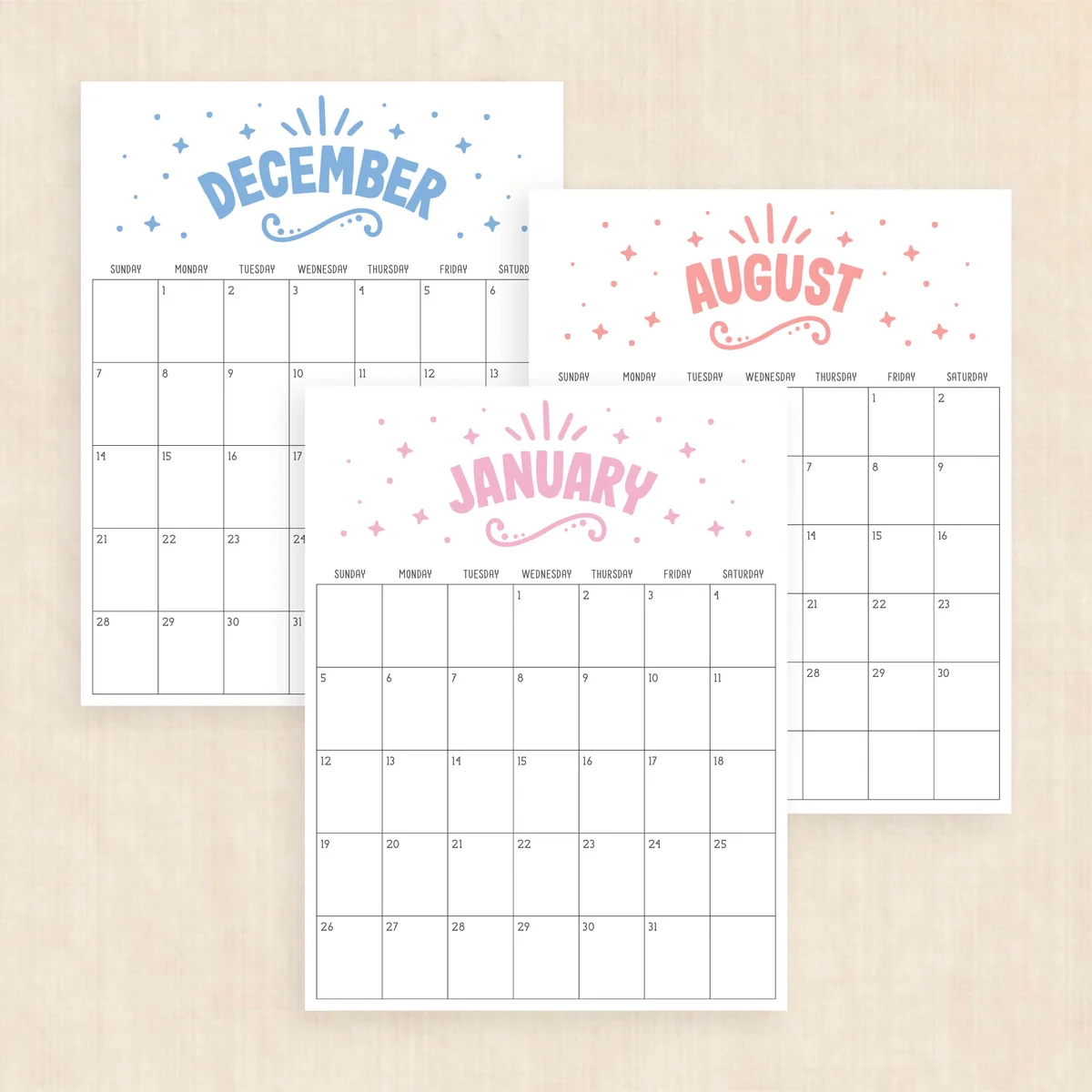 Printable 2025 Calendar Heavenly Haze Printable 2025 Calendar Heavenly Haze