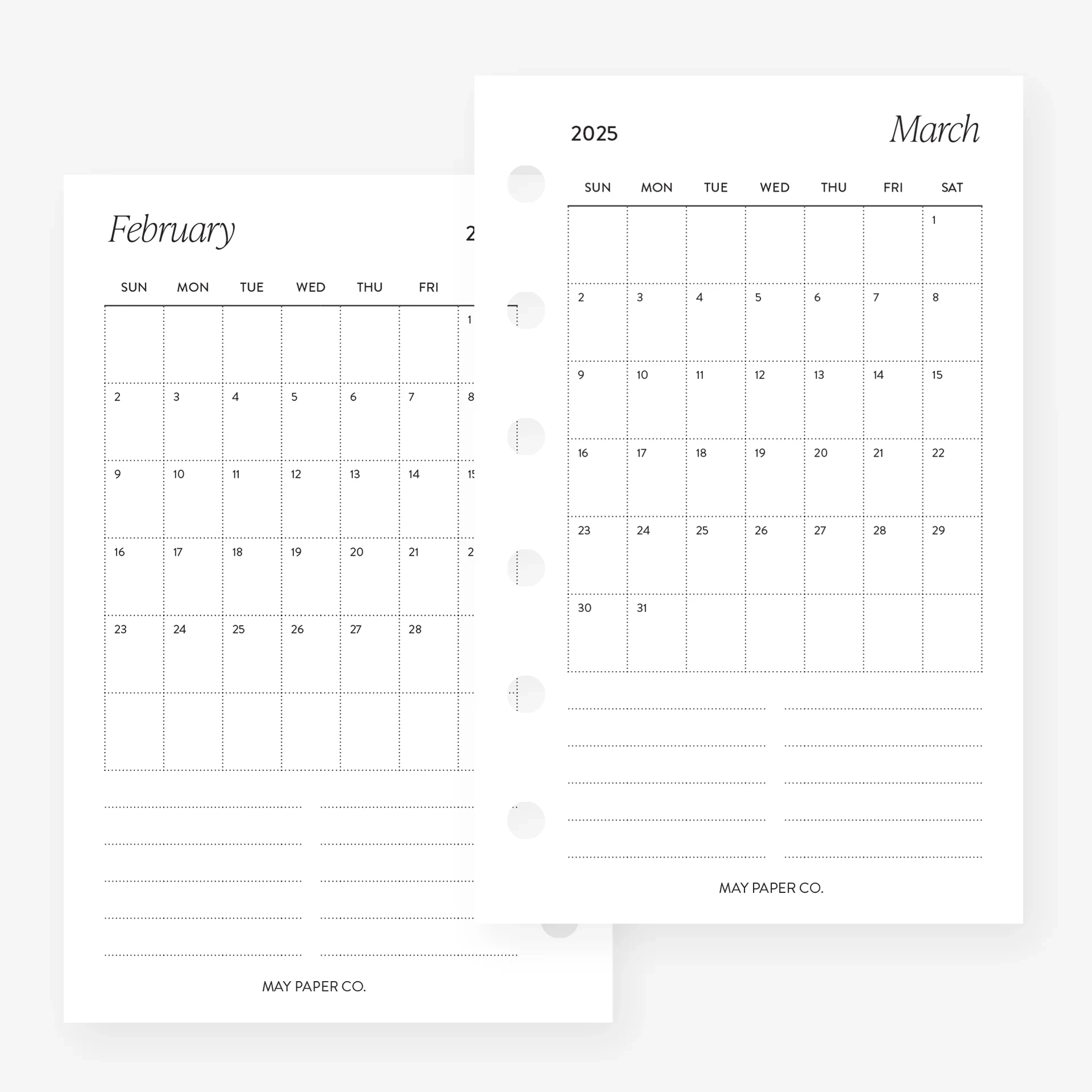 PRINTABLE 2025 Month On One Page MO1P Compact MAY PAPER CO PRINTABLE 2025 Month On One Page MO1P Compact MAY PAPER CO
