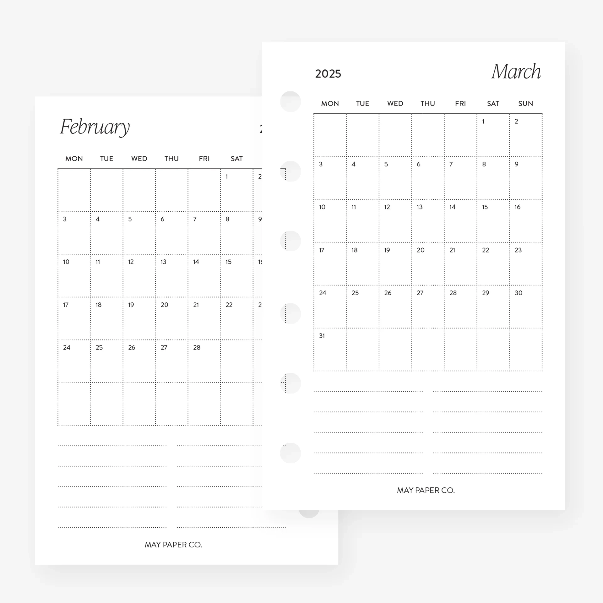PRINTABLE 2025 Month On One Page MO1P Compact MAY PAPER CO PRINTABLE 2025 Month On One Page MO1P Compact MAY PAPER CO