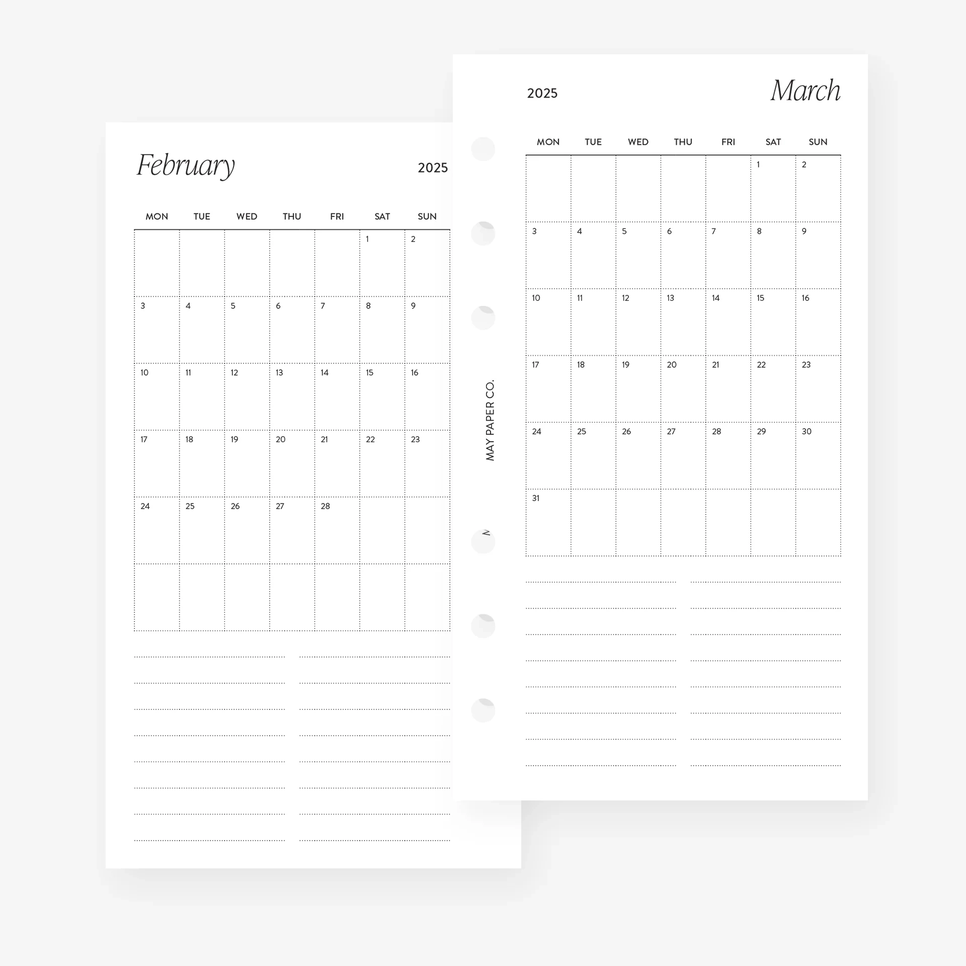 Blank 2025 One Page Calendar Printable Blank 2025 One Page Calendar Printable