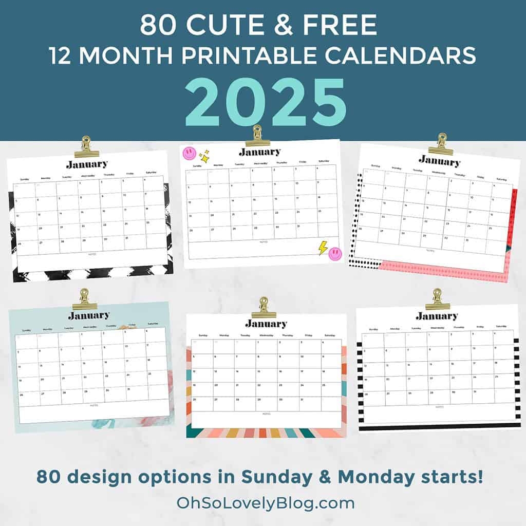 Printable Calendar 2025 And 2025 Free Printable 2025 Monthly Calendar Archives Oh So Lovely Blog Printable Calendar 2025 And 2025 Free Printable 2025 Monthly Calendar Archives Oh So Lovely Blog