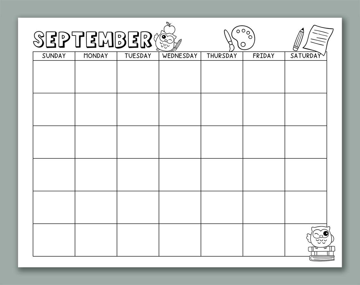 Printable Calendar For Kids 2026 2025 And Undated Versions Included Printable Calendar For Kids 2026 2025 And Undated Versions Included