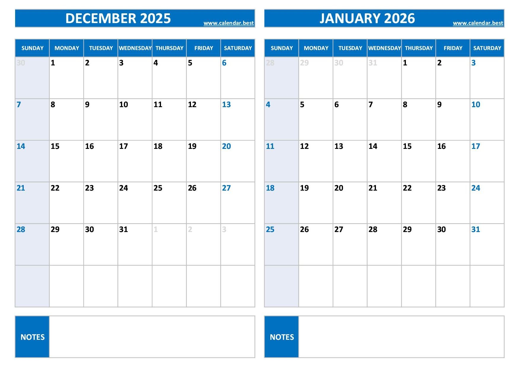 Printable December 2025 And January 2026 Calendar Free PDF JPG Downloads Printable December 2025 And January 2026 Calendar Free PDF JPG Downloads