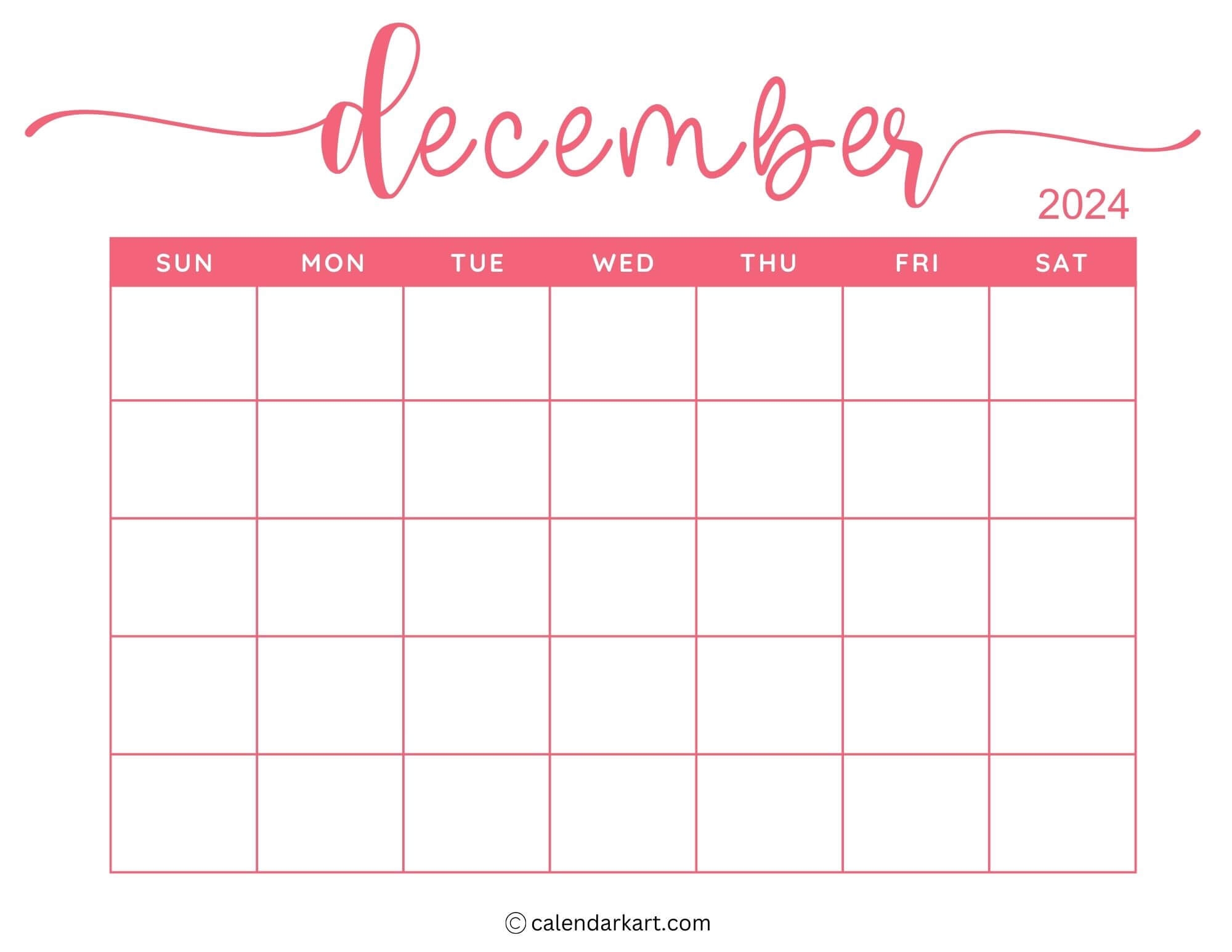 Printable December 2025 Calendars Free Pdf CalendarKart Printable December 2025 Calendars Free Pdf CalendarKart
