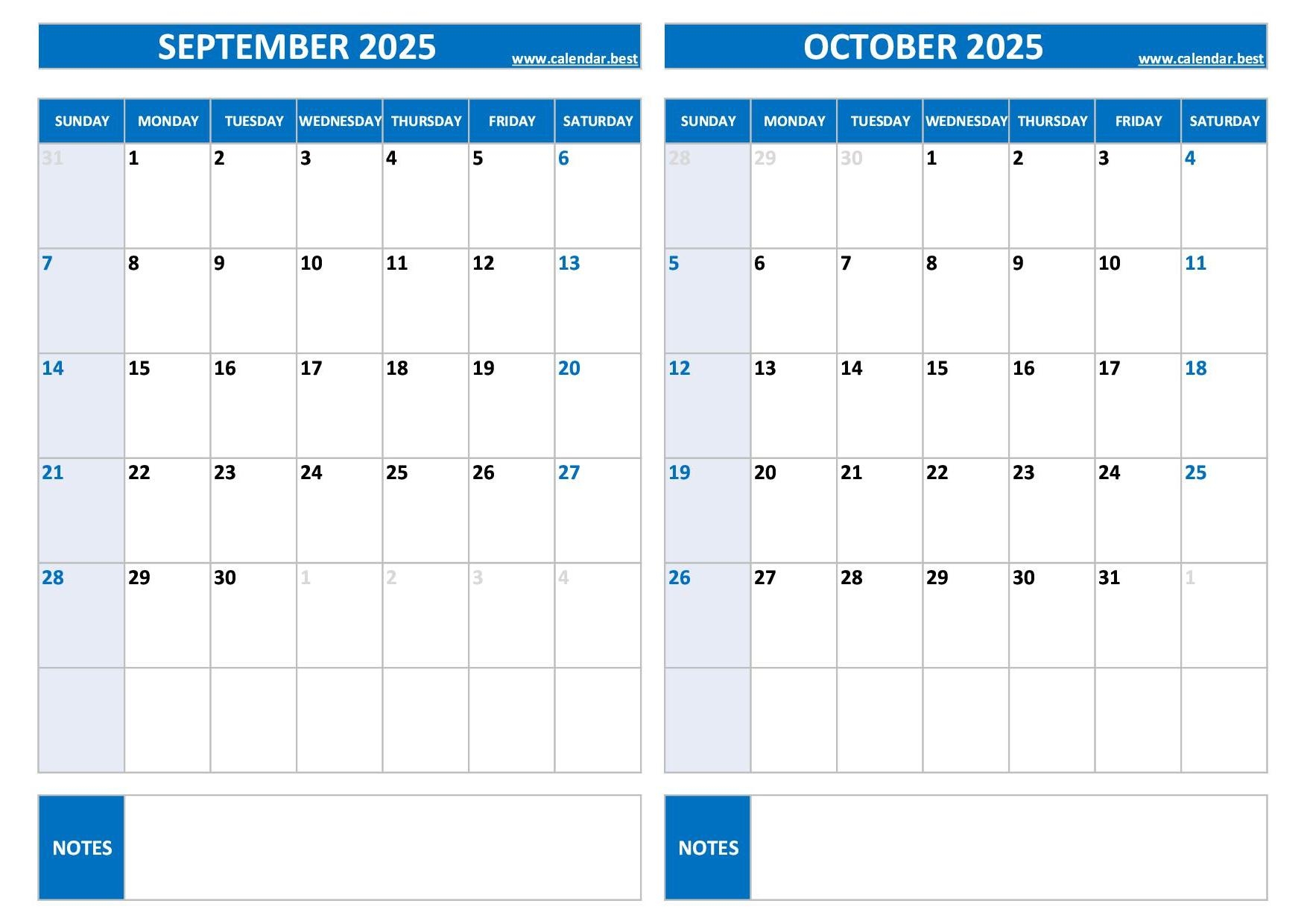 Printable September And October 2025 Calendar Free PDF JPG Downloads Printable September And October 2025 Calendar Free PDF JPG Downloads
