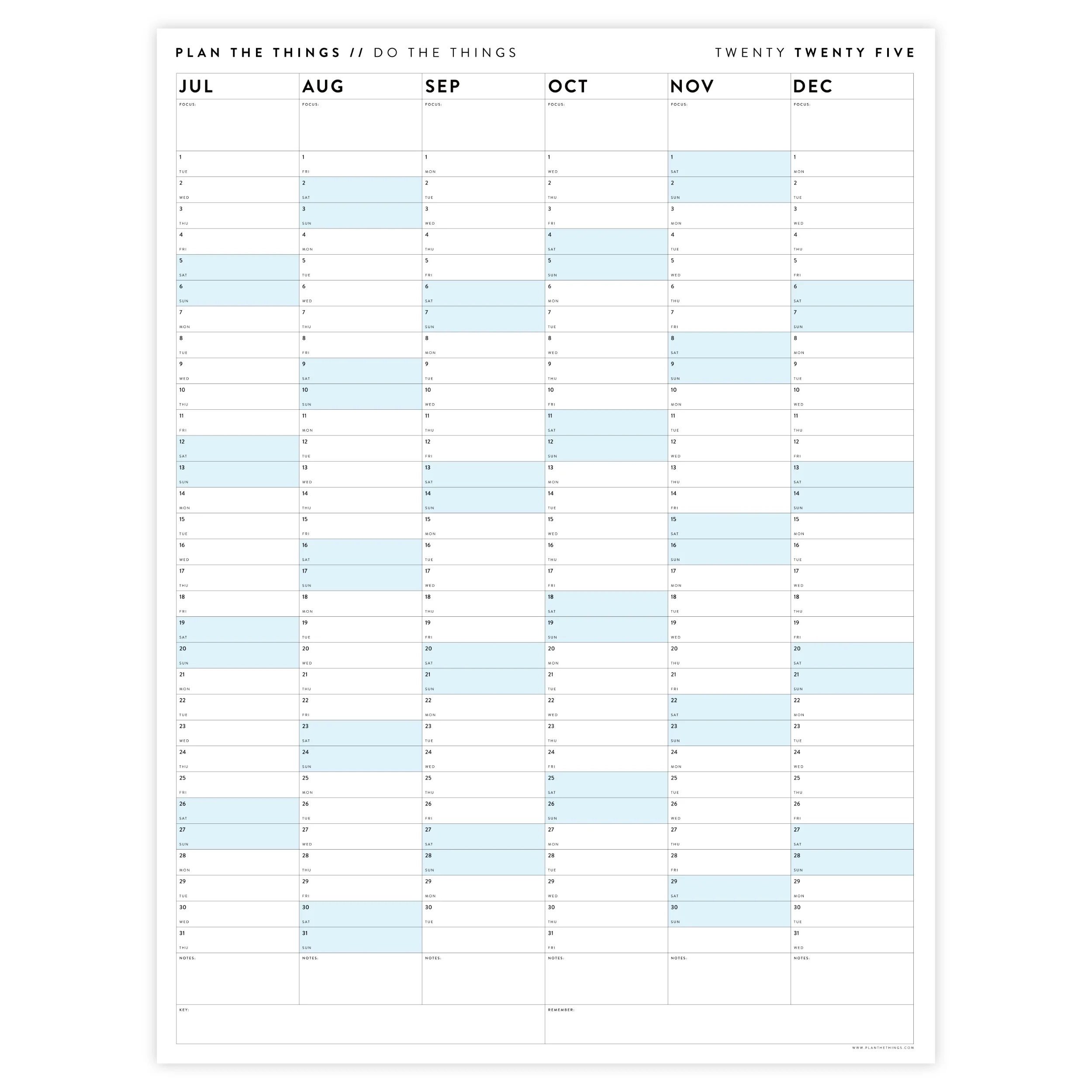 Academic Calendar Template 2025-6
