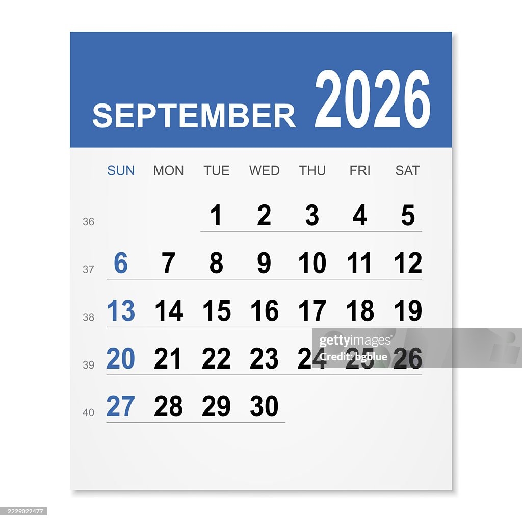 Calendar Of September 2026 Calendar Of September 2026