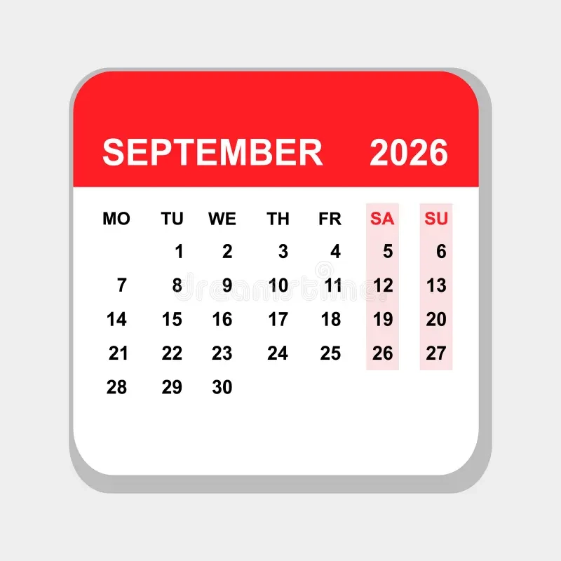 September 2026 Calendar Week Start On Sunday Stock Vector Illustration Of October January 378579086 September 2026 Calendar Week Start On Sunday Stock Vector Illustration Of October January 378579086