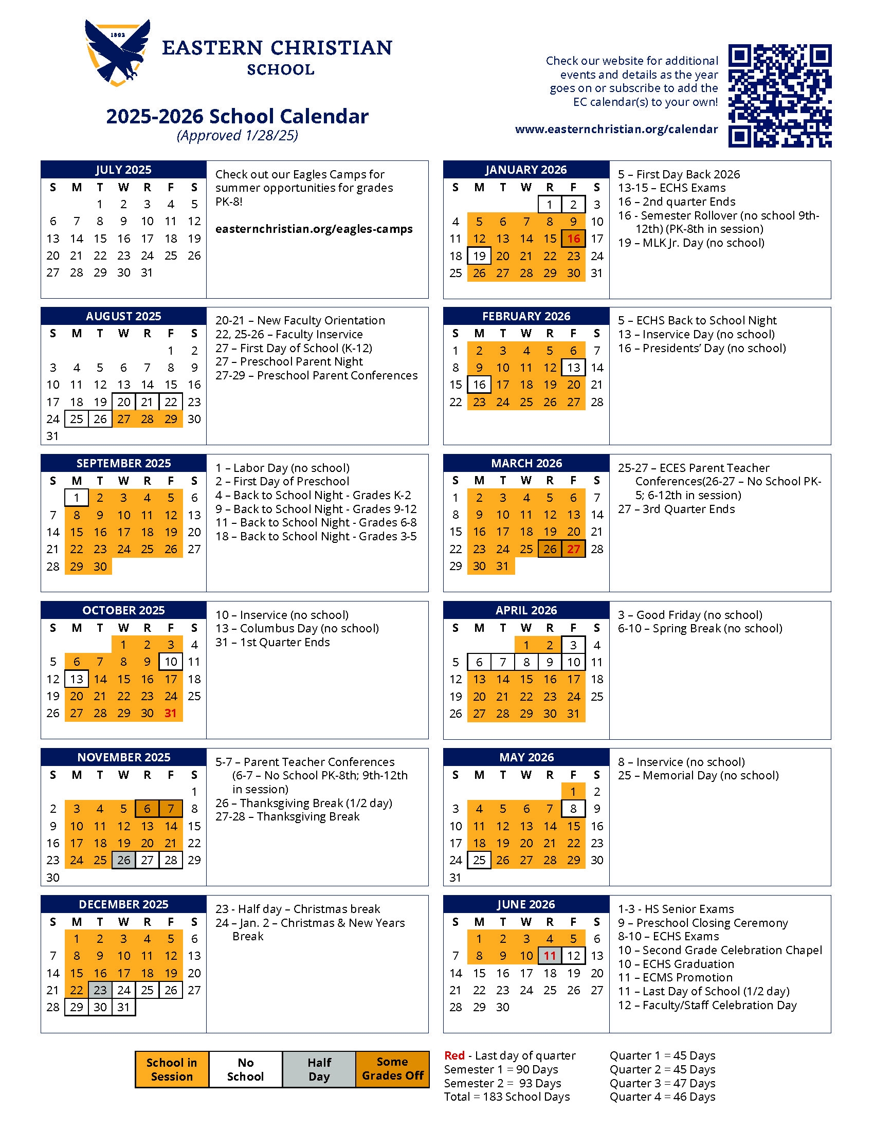 Printable 2026 And 2025 School Calendar Printable 2026 And 2025 School Calendar